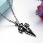 Stainless Steel Tribal Design Arrow Cross Biker Pendant Necklace