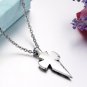 Stainless Steel Tribal Design Arrow Cross Biker Pendant Necklace