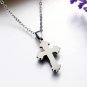 Stainless Steel 3D Star Cool Cross Black Pendant Necklace Gothic/Punk/Funky