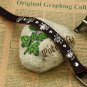 Mens Womens Genuine Leather Wrap Metal Skulls Belt Buckle Punk Bracelet 785