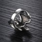 Vintage Mens Biker Antique Silver Stainless Steel Eagle Hawk Hunting Ring Band