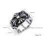 Titanium Stainless Steel Celtic Cross Biker Gothic Mens Ring Band