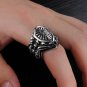 Titanium Stainless Steel Celtic Medieval Shield Armour Biker Gothic Mens Ring Band