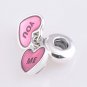 Sterling Silver "You" & "Me" Dangle Charm - fits European Beads Bracelets