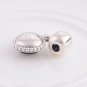 Sterling Silver Mi Amor w/ Black Onyx Dangle Clip - fits European Beads Bracelets