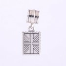 925 Silver Greeting From London Great Britain Dangle Charm - fits European Beads Bracelets