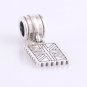 925 Silver Greeting From London Great Britain Dangle Charm - fits European Beads Bracelets