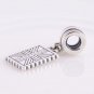 925 Silver Greeting From London Great Britain Dangle Charm - fits European Beads Bracelets