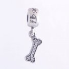 925 Sterling Silver I Love My Dog Dangle Charm - fits European Beads Bracelets