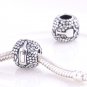 925 Sterling Silver Vino Wine & Grape Charm - fits European Beads Bracelets