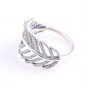925 Sterling Silver Light as a Feather Ring with Clear Micro Pave Zirconia - Size US 6,7,8,9
