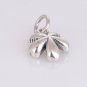 Sterling Silver Cherry Blossom Pink Enamel Flower Necklace Pendant Charm - European Beads Bracelets