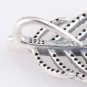 Sterling Silver Light As A Feather Clear CZ Necklace Pendant Charm - European Beads Bracelets