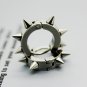Pair Surgical Stainless Steel Silver Six Taper Hoop Stud Rock Punk Gothic Earrings Mens/Lady's