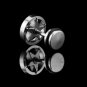 Pair Surgical Stainless Steel Silver Hollow Star Earrings Stud Mens/Lady's