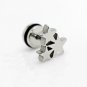 Pair 3-stars Tile-Up Surgical Stainless Steel Silver Earrings Stud Mens/Lady's