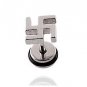 Pair Surgical Stainless Steel Buddhist Swastika Silver Earrings Stud Mens