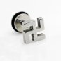 Pair Surgical Stainless Steel Buddhist Swastika Silver Earrings Stud Mens