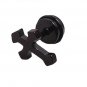 Pair Surgical Stainless Steel Black Gothic Cross Earrings Stud Mens/Lady's