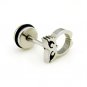 Pair Surgical Stainless Steel Silver Owl Earring Stud Mens/Lady's