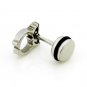 Pair Surgical Stainless Steel Silver Owl Earring Stud Mens/Lady's