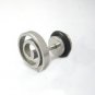 Pair Surgical Stainless Steel Silver Spiral Earrings Stud Mens/Ladies