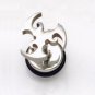 Pair Surgical Stainless Steel Silver Rotating Wheel Earrings Stud Mens