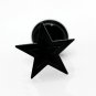 Pair Surgical Stainless Steel Black Star Earrings Stud Mens/Ladies