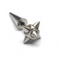 Pair Surgical Stainless Steel Silver Spike Earrings Taper Ear Stud Mens