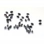 8Pcs/Lot Surgical Stainless Steel 8mm Black Barbell CZ Crystal Earrings Stud Mens