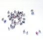 5pc/Lot Surgical Stainless Steel 8mm Barbell CZ Crystal Earrings Stud Mens