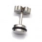 Pair Surgical Stainless Steel Silver Lucky 4 Leaf Clover Earring Stud Mens/Ladys