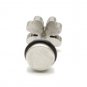 Pair Surgical Stainless Steel Silver Lucky 4 Leaf Clover Earring Stud Mens/Ladys