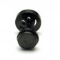 Pair Surgical Stainless Steel Black Smiley Face Earring Stud Mens/Lady's