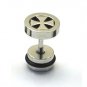 Pair Surgical Stainless Steel Silver Victoria Cross Earring Stud Mens/Lady's