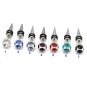 2pc/Lot Cool 6mm Square Crystal Surgical Stainless Steel Taper Earring Stud Mens