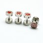 4pcs/Lot Surgical Stainless Steel Barbell Fake Cheater Ear Plugs Earrings Mens/Lady's