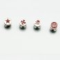 4pcs/Lot Surgical Stainless Steel Barbell Fake Cheater Ear Plugs Earrings Mens/Lady's