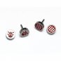 4pcs/Lot Surgical Stainless Steel Barbell Fake Cheater Ear Plugs Earrings Mens/Lady's