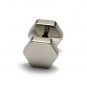 Pair 8mm Surgical Stainless Steel Silver Fake Hexagon Barbell Ear Cheater Plug Earrings Mens/Lady's