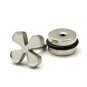 Pair Surgical Stainless Steel Silver Pinwheel Stud Earring Mens/Lady's