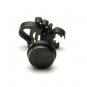 Pair Surgical Stainless Steel Black Scorpio Scorpion Fake Ear Plug Earrings Stud Mens