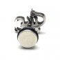 Pair Surgical Stainless Steel Silver Scorpio Scorpion Fake Ear Plug Earrings Stud Mens