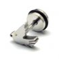 Pair Surgical Stainless Steel Silver Dove Peace Bird Fake Ear Plug Earrings Stud Mens/Lady's