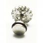 Pair Surgical Stainless Steel Silver Star Gear Fake Ear Plug Earrings Stud Mens