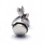 Pair Surgical Stainless Steel Silver Dragonfly Fake Ear Plug Earrings Stud Mens/Lady's