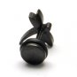 Pair Surgical Stainless Steel Black Dragonfly Fake Ear Plug Earrings Stud Mens/Lady's