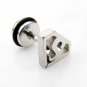 Pair Surgical Stainless Steel Silver Cool S Superman Earring Stud Mens/Lady's