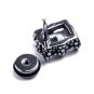 Pair Surgical Stainless Steel Rectangle Clear CZ Dragon Claw Mens Gothic Screw Back Earrings