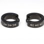 Pair Surgical Stainless Steel Skull & Bone Black Huggie Hoop Earrings Mens